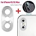 Produktbild Fcostume Metall Rückfahrkamera Objektiv Hülle Schutzfolie + Film für iPhone XS/XS max (Silber)