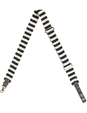 NOOSA ROOTS GEWEBTER RIEMEN STRIPES black white