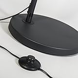 QAZQA Modern Bogenleuchte/Bogenlampe / Lampe/Leuchte Arc schwarz mit schwarzem Stoffschirm/Innenbeleuchtung / Wohnzimmer/Schlafzimmer Metall/Textil / Rund LED geeignet E27 Max. 1 x 20 Watt - 6