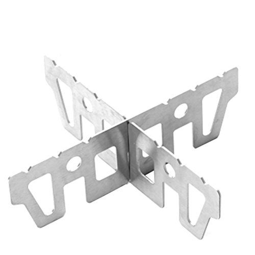 Preisvergleich Produktbild Ultraleichter Kreuzständer von Winomo als Zubehör für handelsübliche Spiritus-Camping-Kocher