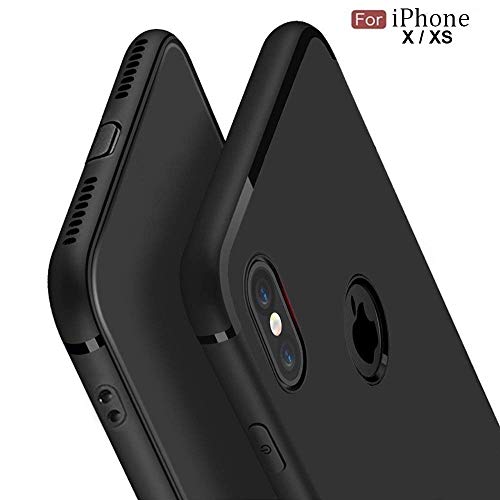 VINNY ™ Soft Silicone with Anti Shockproof Slim Back Cover Case Compatible for Apple iPhone X/XS - iPhone X/XS Back Cover - (Black) RS.199 (80.00% Off) - Amazon