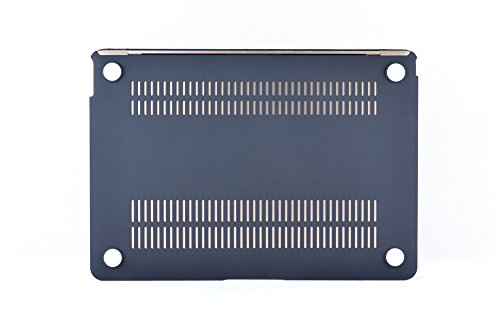 Case f  r Macbook 12   2015  Thin Fit H  lle Kunstleder in Schwarz - Tasche f  r Macbook 12  Schutzh  lle Cover mit Soft Feel Coating - Macbook Etui v