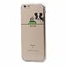 Produktbild iPhone 6 Plus / 6S Plus Hülle, Keyihan Niedlich Haustier Hunde und Seine Näpfe Muster Dünn Durchsichtige Weiche Silikon TPU Handy Schutzhülle Case für iPhone 6 Plus / iPhone 6S Plus (Border Collie)