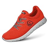 giesswein hausschuhe damen barfuß tragbar GIESSWEIN Merino Wool Runners Women 39, Neonorange