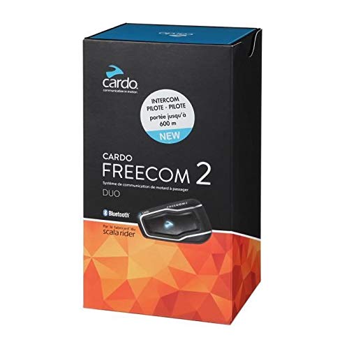 SCALARIDER FREECOM2DUO Interphone, Noir