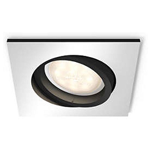 Preisvergleich Produktbild Philips Hue White Ambiance Milliskin - Einbaustrahler, silber, quadratisch 1er Erweiterung