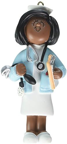 Ornament Central OC-002-AA African/American Female Nurse Figurine