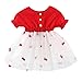 Produktbild DQANIU  Kurzarm Kleinkind Mädchen Ananas Stickerei Tüll Kleid Prinzessin Kleider