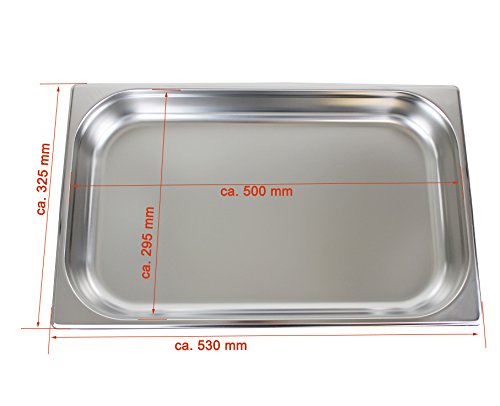 Beeketal 2er Chafing Dish Set „BCD-2“ Profi Gastro Speisewärmer Set aus Edelstahl – Lieferumfang: 2x Grundgestell, 2x Wasserbecken, 2x Deckel, 4x Brennpaste Behälter, 4x Gastronorm Behälter - 5