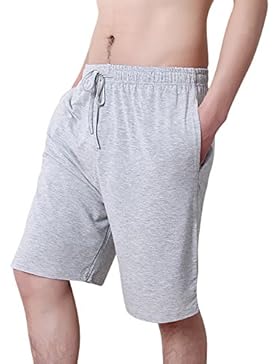 Dolamen Herren Schlafanzughose Hose Shorts kurz, Modal Baumwolle unterwäsche boxershorts Nachtwäsche Trunk Pyjamahose...