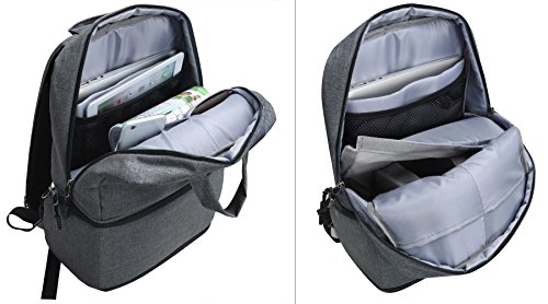 Sac    Dos Appareil Photo Sac de Cam  ra Voyage   tanche en Nylon pour Canon Nikon Sony  Gris Fonc   