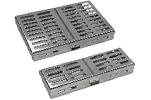 Comdent 28–2412–10 Bac de stérilisation cassette pour 10 Instruments, 185 x 125 x 20 mm