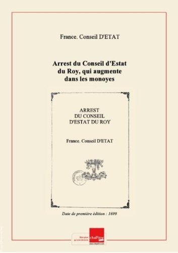 Arrest du Conseil d'Estat du Roy, qui augmente dans les monoyes du royaume le marc des reaux à 30. liv. 12. s. des pistoles d'Espagne, à 484. liv. 10. s. Fixe dans les bureaux de recettes, les reaux de poids, à 3. liv. 8. s. les pistoles d'Espagne, à 13. liv. 5 s. Ordonne à l'égard de l'Alsace, que dans la monoye de Strasbourg, le marc des reaux sera payé 34 liv. 2. s. des pistoles d'Espagne, 530. liv. 5. s. Fixe ces especes dans les bureaux de recettes, les reaux à 3. liv. 16. s. les pistoles en ligne Arrest du Conseil d'Estat du Roy, qui augmente dans les monoyes du royaume le marc des reaux à 30. liv. 12. s. des pistoles d'Espagne, à 484. liv. 10. s. Fixe dans les bureaux de recettes, les reaux de poids, à 3. liv. 8. s. les pistoles d'Espagne, à 13. liv. 5 s. Ordonne à l'égard de l'Alsace, que dans la monoye de Strasbourg, le marc des reaux sera payé 34 liv. 2. s. des pistoles d'Espagne, 530. liv. 5. s. Fixe ces especes dans les bureaux de recettes, les reaux à 3. liv. 16. s. les pistoles en ligne