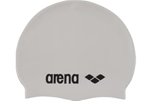 Arena Gorro de natación clásico unisex de silicona suave para entrenamiento intensivo, cómodo, antideslizante, gorro de natación para pelo largo