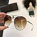 Produktbild Retro Classic Aviator Polarized Sunglasses Mens Womens Metal Pilot Sunglasses for al193t-brown