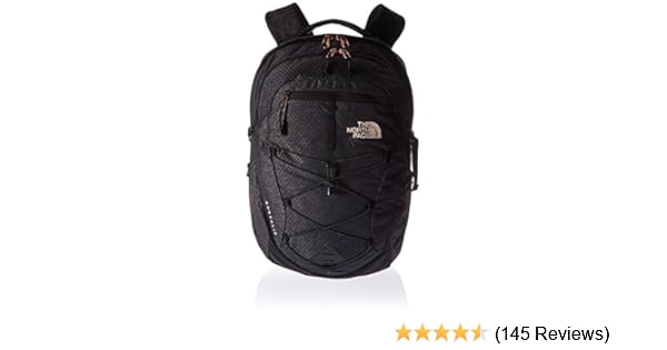 north face borealis backpack black and rose gold