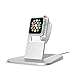 Price comparison product image Twelve South HiRise stand for Apple Watch, silver | Metal charging dock for Apple Watch