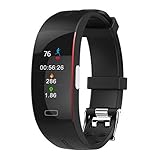 APJJ Fitness-Tracker, EKG + PPG Herzfrequenz-Monitor Blutdruck Sleep Monitoring Smart Armband mit Temperaturmessung und Activity Track Pedometer,G