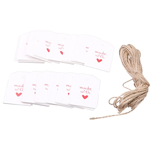 100 Hecha Con Amor Etiqueta De Papel Kraft De Boda Etiqueta Del Regalo Del Partido Cordel Blanco reviews 100 Hecha Con Amor Etiqueta De Papel Kraft De Boda Etiqueta Del Regalo Del Partido Cordel Blanco
