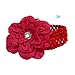 Peony Flower Hair Clips with Crochet Headbands for Baby Toddler Youth Girls