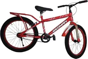 Geoman Kids Ranger Bike 20T Single Speed Carrier Bicycle Children Sports Cycle Boys Girls, Red, Age 5-8 Years