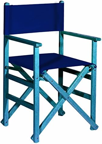 Blue Wooden Director Chair with Canvas navy