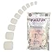 NAILFUN 100 Full Cover Toe Nails in Storage Box - Natural White