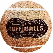Petsport: - Jr. Peanut Butter Tuff Ball Toy | Non-Toxic Tuff Ball Toy for Dogs | Peanut Butter Scented to Attract and Keep Your Dogs Engaged for Hours | Ideal for Aggressive Chewers -5 cm (Pack of 2)