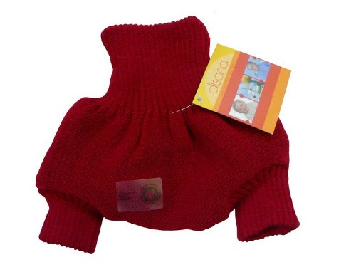 Disana Organic Merino Wool Nappy Wrap / Diaper Cover Overpants 98/104 Red