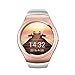 Produktbild Mazur Multifunktionale Bluetooth Smart Watch Full Circle Touchscreen Uhr Sport Fitness Schrittzähler Unterstützung SIM TF Karte (Weißgold)