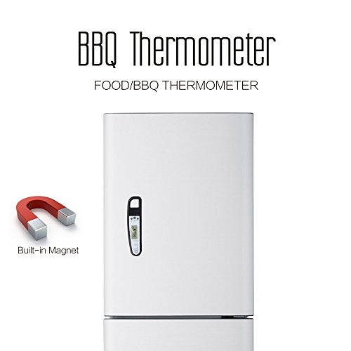 Malanzs Elektronisches Küchen- / Fleisch-Thermometer mit LCD-Anzeige, ideal zum Grillen, für Flüssigkeiten, Milch, Badewasser usw., Messbereich zwischen -50 °C und 300 °C schwarz - 8