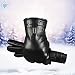 Produktbild Winter warme Motorradhandschuhe, Rutschfeste verdickte PU-Lederhandschuhe für Herbst und Winter