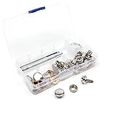 2. Materialien: Diese Druckknopf-Schraube aus hochwertigem Edelstahl in Marine-Qualität, diese Schnappschrauben sind robust und ideal für den Innen- und Außenbereich, mit ausgezeichneter Rostbeständigkeit in Salzwasser-Anwendungen.