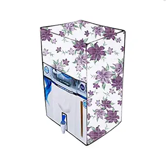 JM Homefurnishings waterproof and dustproof Printed Water Purifier cover for KENT New Grand 8-Litres Wall-Mountable RO +Double UV+ UF + TDS 20 ltr/hr (Floral Print)