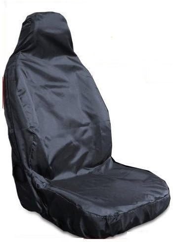 Mr E Saver FIAT DUCATO 35 MAXI 3.0 EXTRA HIGH ROOF VAN XLWB Single Heavy Duty Driver Captain Seat Cover Waterproof BLACK