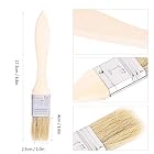 Alomejor 5 Stücke Backpinsel Holzgriff Backöl Pinsel Flachgebäck BBQ Sauce Pinsel Grill Zubehör Pinsel – Bild 4