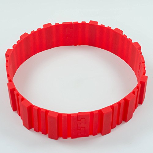 IBESTWIN 4Pcs DIY Nonstick Silikon Backform Cake Mould Magic Bake Snake Backen Kuchenform Set (Herzform, Rund, Blume, quadratisch ) - 3