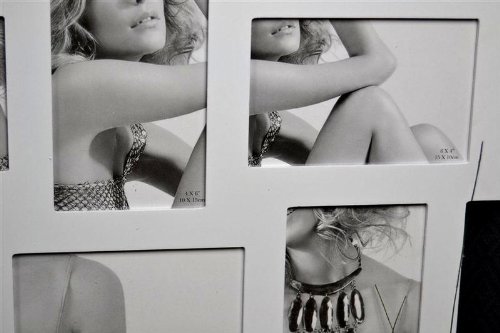 Bilderrahmen Fotorahmen XXL 28 Fotos Bildergalerie Fotogalerie Weiß 104 x 61 cm - 3