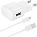 Produktbild Original Lanboo® 2in1 Ladeset 220V USB Ladegerät Netzadapter Netzteil 2A / 2000mA - Weiss + Micro USB Daten Kabel Ladekabel - Weiss - für Mobistel Cynus T6