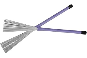 BESPORTBLE 1Paio Spazzole per Retrattile in Acciaio con Spazzole per Batteria Professionali per Jazz e Pratica Accessori per Strumenti Musicali