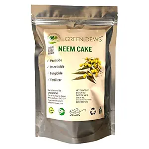 Green DEWS Neem Cake Fertilizer Cum Organic Pesticide, Insecticide, Fungicide enriched by Seaweed (6 Kg)