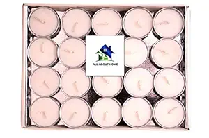 All About Home Tea Light Candles (Pack of 20) (Vanilla)