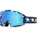 Produktbild Fox Gogle Main Stripe White/Red/Blue - glass Blue Spark