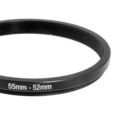Gaoominy 55mm-52mm 55mm to 52mm Black Step Down Ring Adapter for Camera