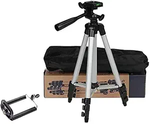 Teconica HS481 Portable Aluminum Adjustable & Foldable 3110 Tripod Stand Camera Holder