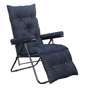 Spacecrafts Recliner Folding Easy Chair for Home Relax (Black, Metal)