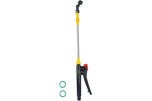 Sharplace Lance et Buse de Pulvérisation Téléscopique en Acier Inoxydable 45-80cm pour Pulvérisateurs, Accessoires pour Jardinage, Agriculture, Nettoyage, Buse incurvée simple