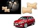 Autopearl - Premium Make Beige Dots CV Car Neck Rest Pillow For - Hyundai I20_Elite RS.489.00