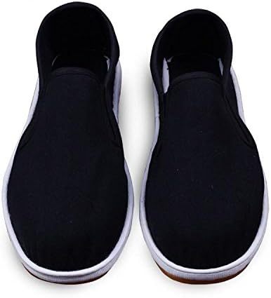 QianCengDi LvYuan Unisex Chinese Traditional Cloth shoes/casual retro Breathe Melaleuca shoes/Kung Fu shoes/Martial Arts/slip-on shoes, 1#, CN43