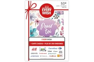 Everywish Carte cadeau 250+ enseignes - pour la France - par courrier